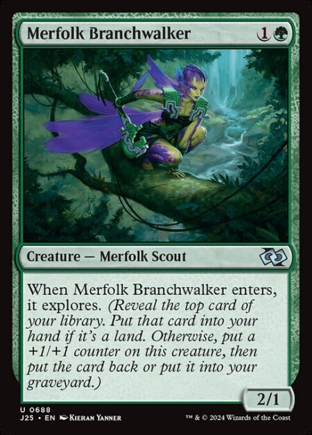 Merfolk Branchwalker - When Merfolk Branchwalker enters