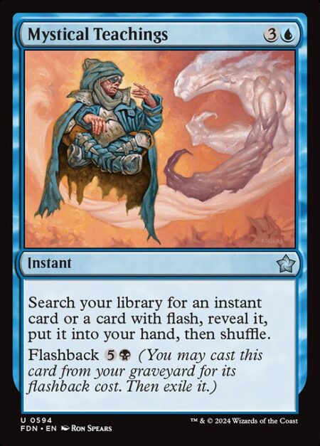 Mystical Teachings - Search your library for an instant card or a card with flash