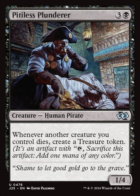 Pitiless Plunderer - Whenever another creature you control dies