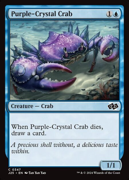 Purple-Crystal Crab - When Purple-Crystal Crab dies