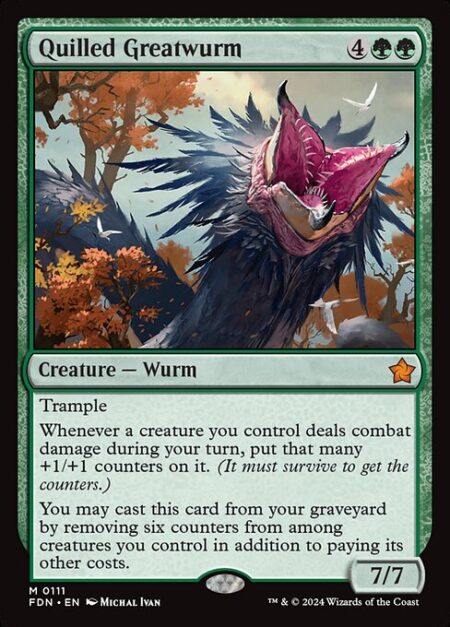 Quilled Greatwurm - Trample