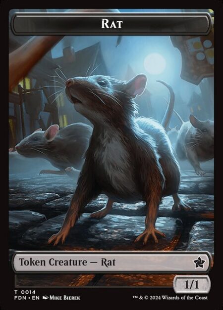 Rat - This creature can't block.