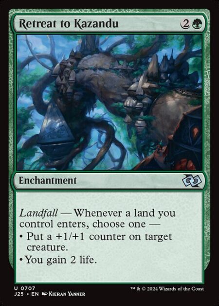 Retreat to Kazandu - Landfall — Whenever a land you control enters