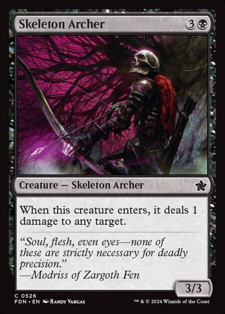 Skeleton Archer - When Skeleton Archer enters