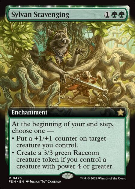 Sylvan Scavenging - At the beginning of your end step