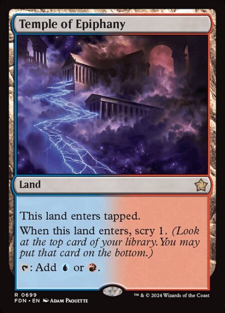 Temple of Epiphany - This land enters tapped.