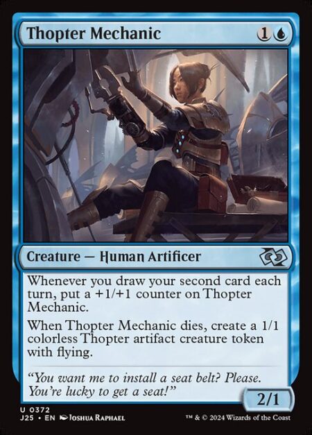 Thopter Mechanic - Whenever you draw your second card each turn