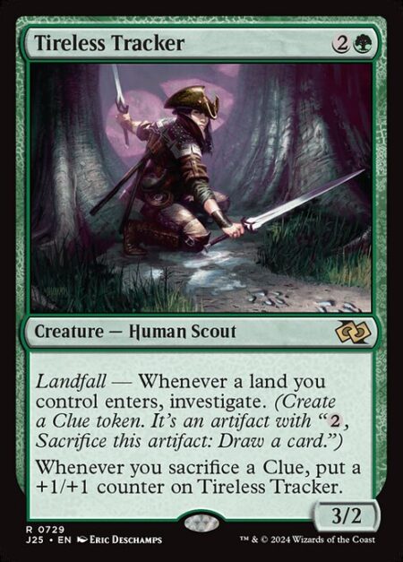 Tireless Tracker - Landfall — Whenever a land you control enters