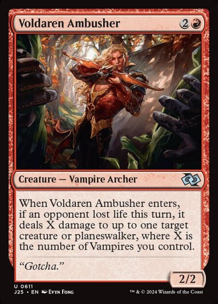 Voldaren Ambusher - When Voldaren Ambusher enters