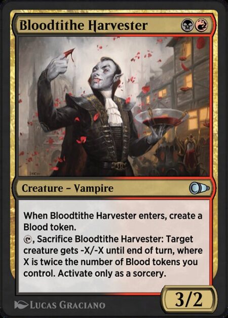 Bloodtithe Harvester - When Bloodtithe Harvester enters