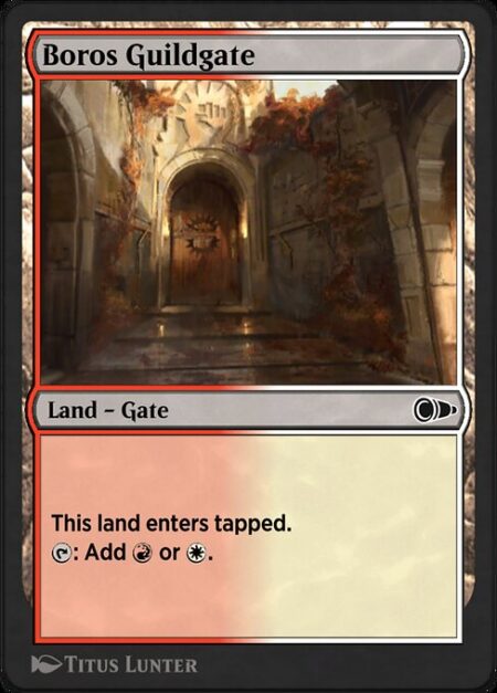 Boros Guildgate - This land enters tapped.