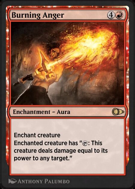 Burning Anger - Enchant creature