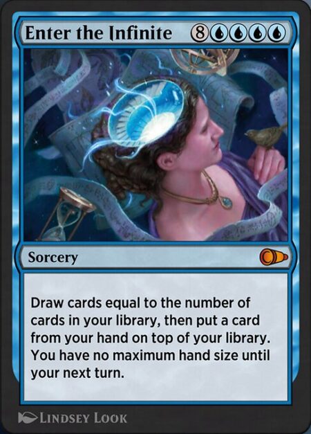 Enter the Infinite - Draw cards equal to the number of cards in your library