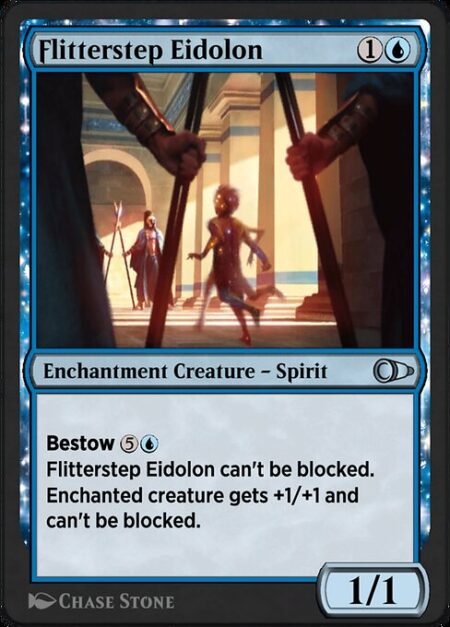 Flitterstep Eidolon - Bestow {5}{U} (If you cast this card for its bestow cost