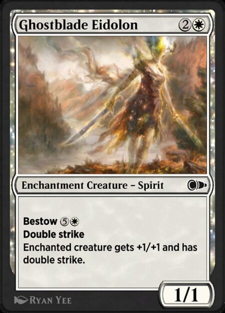 Ghostblade Eidolon - Bestow {5}{W} (If you cast this card for its bestow cost