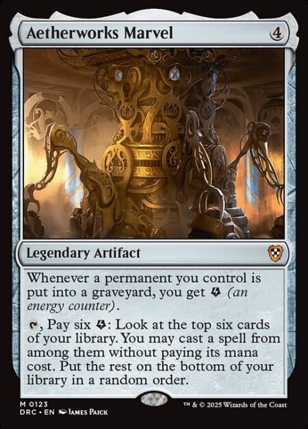 Aetherworks Marvel - Whenever a permanent you control is put into a graveyard